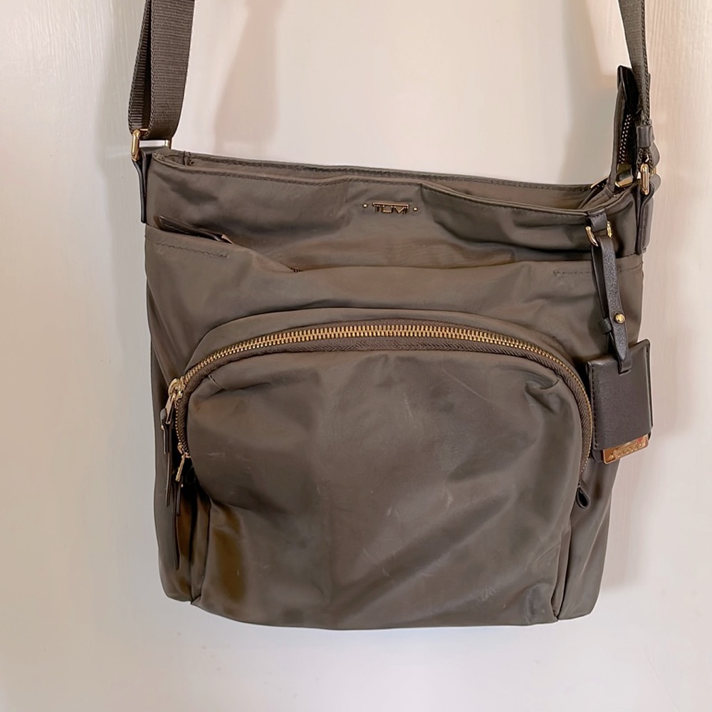 Tumi Voyageur Crossbody in Zinc